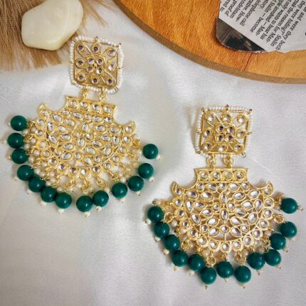 Roha Jhumka (Green)