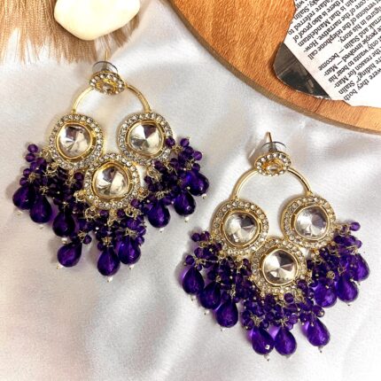 Palki Chandbali (Purple Mauve)