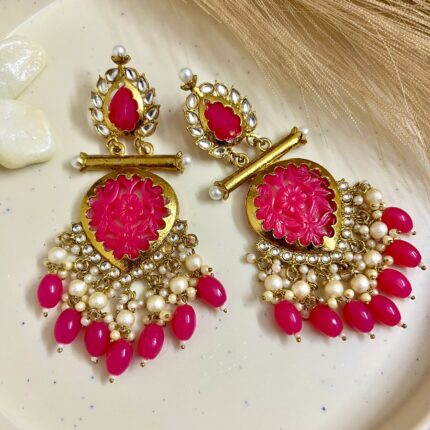 Shagun Chandbali (Pink)