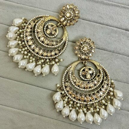Kenisha Reverse AD Jhumka (Golden)