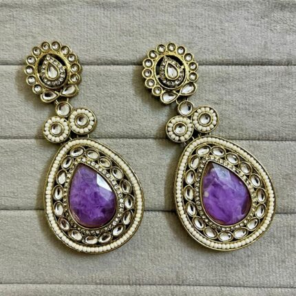Sadyaa Earrings (Purple)