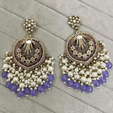 Heyana Jhumka (Lavender)