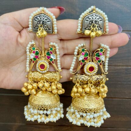 Zyna Gold Brass Jhumka