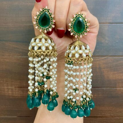 Mega Jhumka (Green)