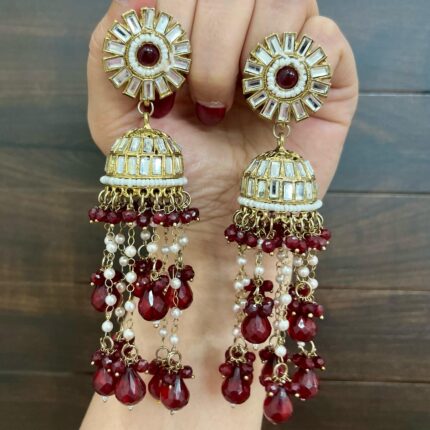 Kerish Jhumka (Maroon)