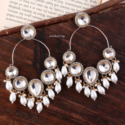 Ridda Polki Earring (White)