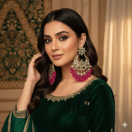 Areesha Jhumka (Pink)