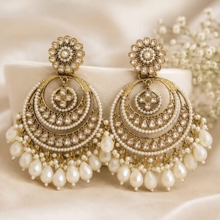 Kenisha Reverse AD Jhumka (Golden)
