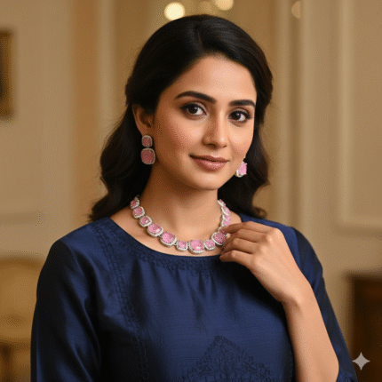 Rhea AD Necklace (Pastel Pink)