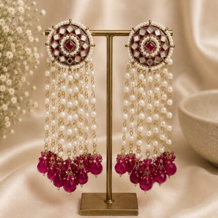 Khush Jhumka Earrings (Purple)
