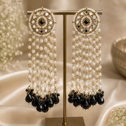 Khush Jhumka Earrings (Black)