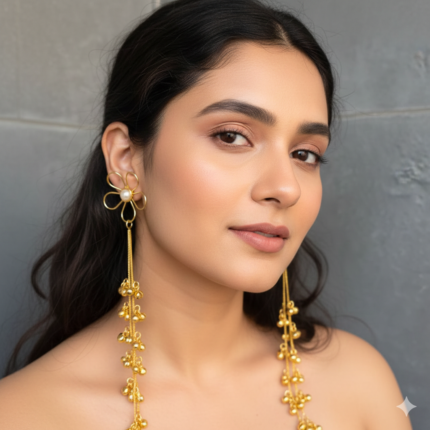 Daisy Flower Kashmiri Jhumka