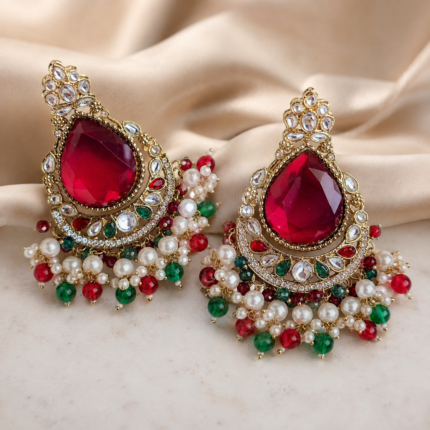 Amani Earrings (Red-Green)