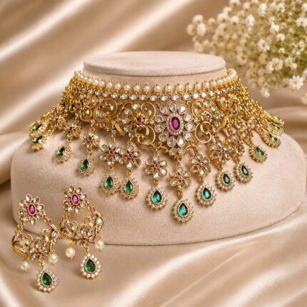 Hirishika Premium  Designer AD Necklace