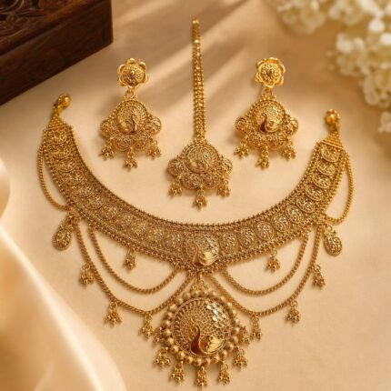 Rashmika Designer Jhalar Neckset